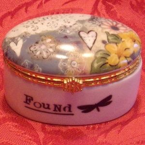 Porcelain Trinket Box - "Found" Kelly Rae Roberts